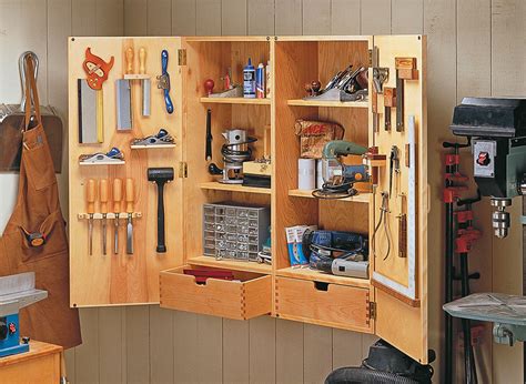 wall mounted tool cabinet plans